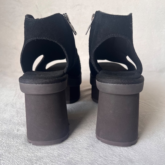 UGG Women's Black New Heights 4" Platform  Sandals  Size US 9 - Picture 6 of 16